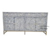 WDN COLORED FLORAL BONE INLAY SIDEBOARD 2 DRAWER 4 DOOR