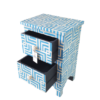WDN Bone Inlay Bedside Table / Nightstand (2 Drawers)