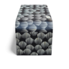 3 WDN BONE INLAY U COFFEE TABLE IN WHITE AND BLACK FINISH