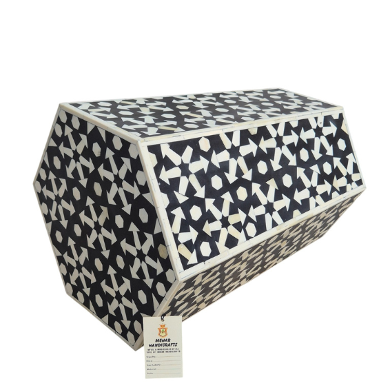 WDN BONE INLAY SIDE TABLE IN SPRINKLE STYLE