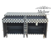 WDN BONE INLAY SIDEBOARD 2 DRAWER 4 DOOR IN BLACK AND WHITE FINISH