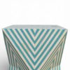 WDN BONE INLAY SIDE TABLE IN TURQUOISE