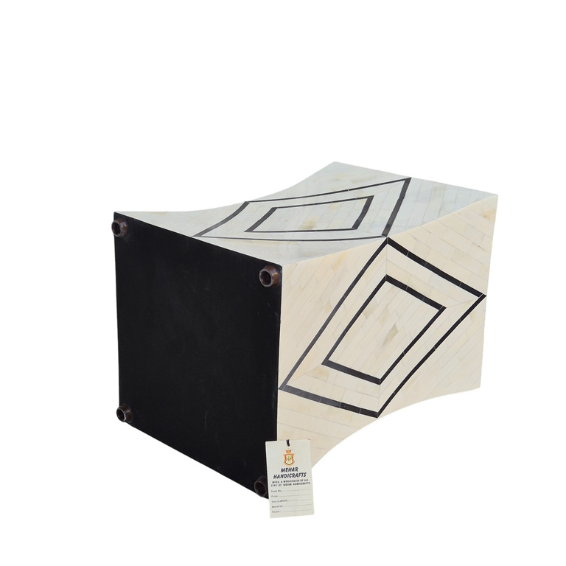 WDN Natural Bone Inlay Side Table