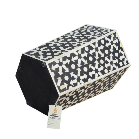 WDN BONE INLAY SIDE TABLE IN SPRINKLE STYLE