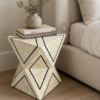 Untitled design (48) WDN BONE INLAY SIDE TABLE IN BLACK & WHITE FINISH