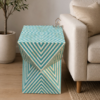 Untitled design (49) WDN BONE INLAY SIDE TABLE IN TURQUOISE FINISH