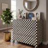 Untitled design (57) WDN BONE INLAY CHEST OF DRAWERS IN BLACK & WHITE FINISH