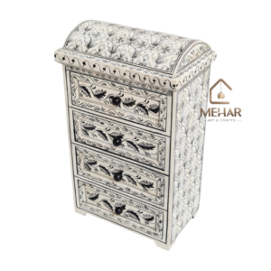 2 Wooden Handprinted Chest of Drawers