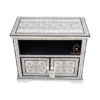 3 WDN BONE INLAY HAND PAINTED TV UNIT CABINET