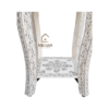 WDN BONE INLAY HAND PAINTED STOOL