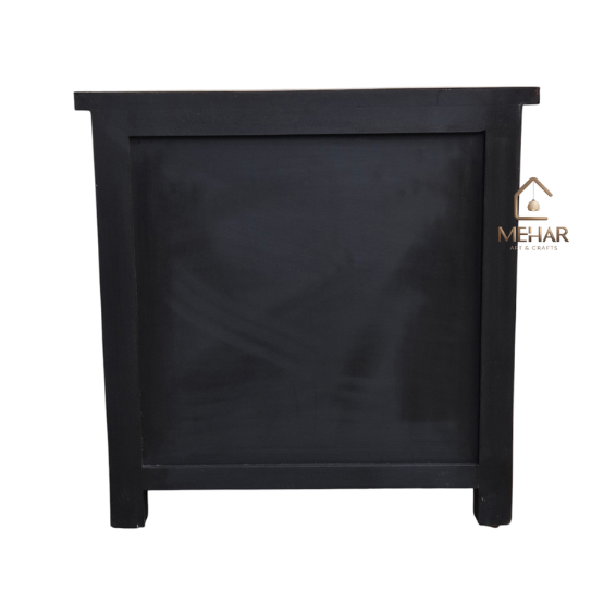 4 WDN BONE INLAY HAND PAINTED TV UNIT CABINET