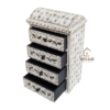 5 WDN BONE INLAY HAND PAINTED SMALL CHEST OF DRAWER WITH 4 DRAWER