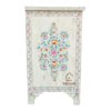 WDN BONE INLAY HAND PAINTED BEDSIDE 3 DRAWER