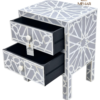 IMG_7838 WDN BONE INLAY SIDE TABLE 2 DRAWER
