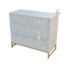 WDN GREY BONE INLAY CHEST OF DRAWERS- LUXURY STORAGE CABINET