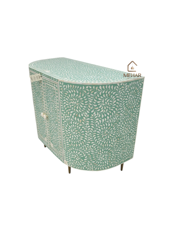 20240710_163909 WDN FLORAL BONE INLAY FLORAL CABINET WITH 2DOOR