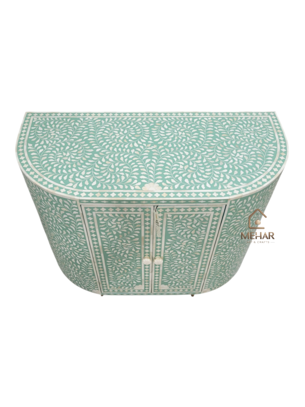 20240710_163922 WDN FLORAL BONE INLAY FLORAL CABINET WITH 2DOOR