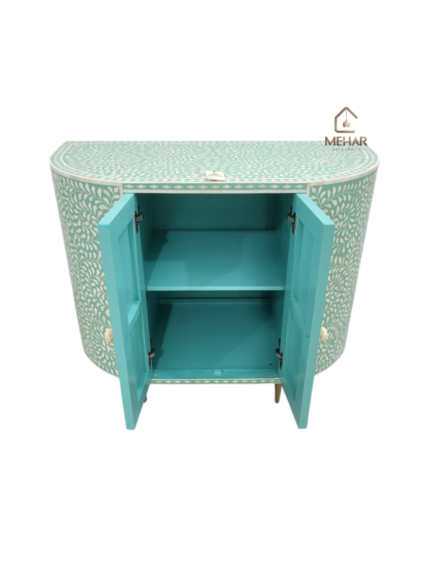 20240710_164004 WDN FLORAL BONE INLAY FLORAL CABINET WITH 2DOOR