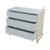 WDN GREY BONE INLAY CHEST OF DRAWERS- LUXURY STORAGE CABINET