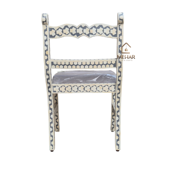 3 WDN BONE INLAY CHAIR IN GRAY FINISH