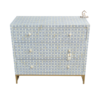 WDN GREY BONE INLAY CHEST OF DRAWERS- LUXURY STORAGE CABINET