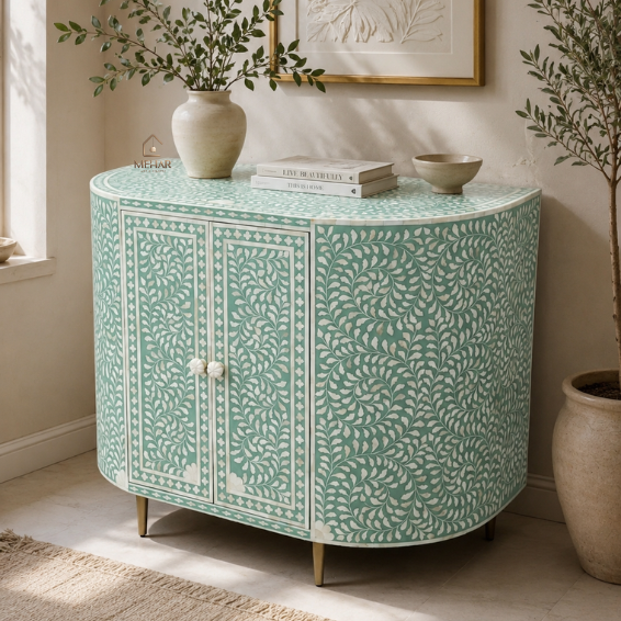 Untitled design (2) WDN FLORAL BONE INLAY FLORAL CABINET WITH 2DOOR