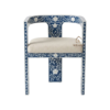 WDN MOP INLAY CHAIR IN NAVY BLUE