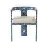 WDN MOP INLAY CHAIR IN NAVY BLUE