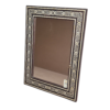 1 HANDCRAFTED WOODEN BONE INLAY FLORAL WALL MIRROR FRAME | DECORATIVE WALL MIRROR