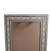 2 HANDCRAFTED WOODEN BONE INLAY FLORAL WALL MIRROR FRAME | DECORATIVE WALL MIRROR