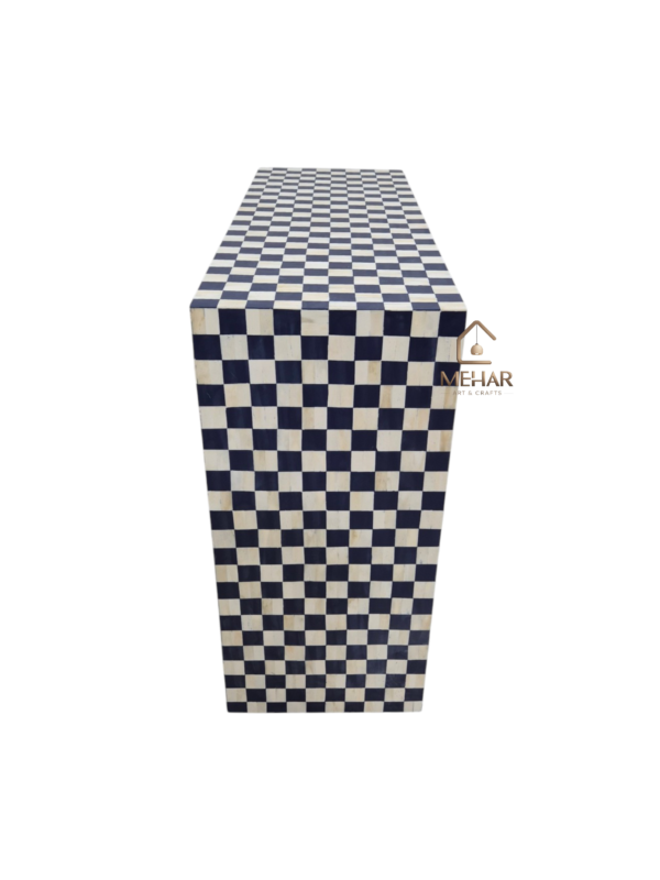 20241003_125220 WDN BONE INLAY CHEST WITH 4 DRAWERS (CHECKERED PATTERN)