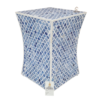 3 (2) WDN BLUE COLOURED BONE INLAY SIDE TABLE