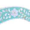WDN Handcrafted Mother of Pearl Inlay Round Wall Mirror Frame – Floral Accent Mirror
