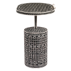 4 WDN MOTHER OF PEARL INLAY SIDE TABLE
