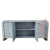 4 WDN MOP INLAY CABINET/SIDEBOARD WITH 4 DOOR ( STRIPPED PATTERN)