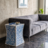 Untitled design (9) WDN BLUE COLOURED BONE INLAY SIDE TABLE