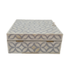 15 (2) WDN BONE INLAY JEWELRY BOX | HANDMADE DECORATIVE STORAGE BOX