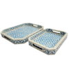 2 serving trays