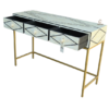 2 WDN BONE INLAY CONCOLE TABLE WITH 3 DRAWERS | HANDMADE ENTRYWAY & HALLWAY CONSOLE