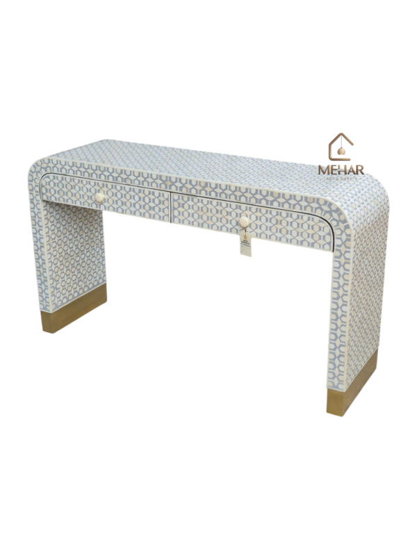 20251122_162020 WDN BONE INLAY CONSOLE TABLE 2 DRAWER