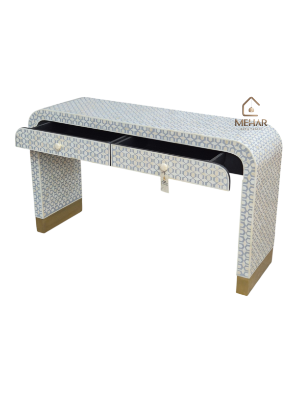 20251122_162041 WDN BONE INLAY CONSOLE TABLE 2 DRAWER