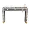 20251204_163746 WDN BONE INLAY CONSOLE TABLE 3 DRAWER IN BLACK FINISH