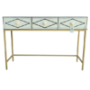 3 WDN BONE INLAY CONCOLE TABLE WITH 3 DRAWERS | HANDMADE ENTRYWAY & HALLWAY CONSOLE