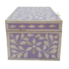 5 WDN BONE INLAY PURPLE JEWELLERY BOX | HANDMADE FLORAL JEWELRY STORAGE BOX