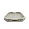 8 WDN GREY BONE INLAY SERVING TRAY SET | HANDMADE DECORATIVE TRAYS