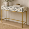 Untitled design (2) WDN BONE INLAY CONCOLE TABLE WITH 3 DRAWERS | HANDMADE ENTRYWAY & HALLWAY CONSOLE